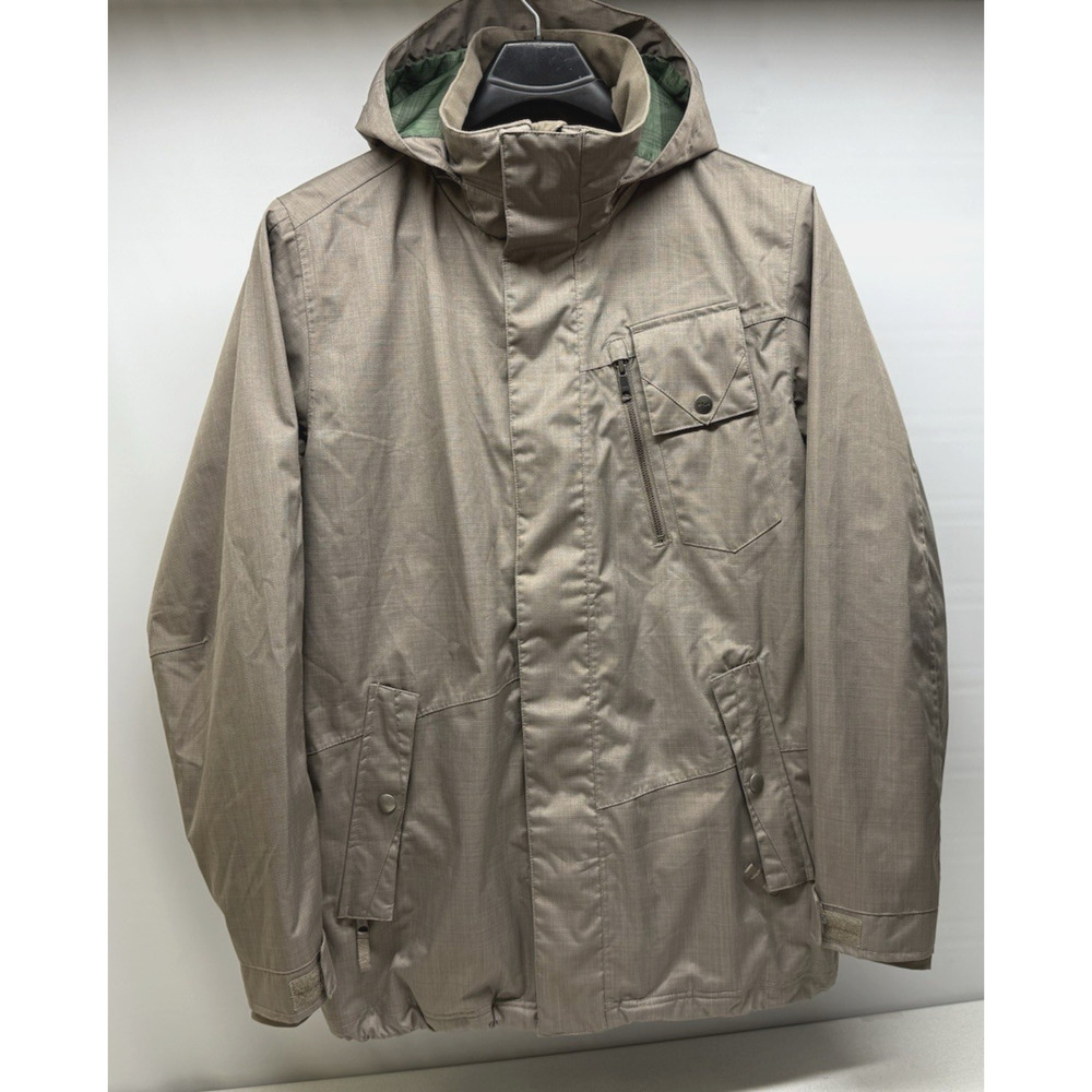 FourSquare MicroShield Snowboard Jacket Mens Medium Brown Waterproof
